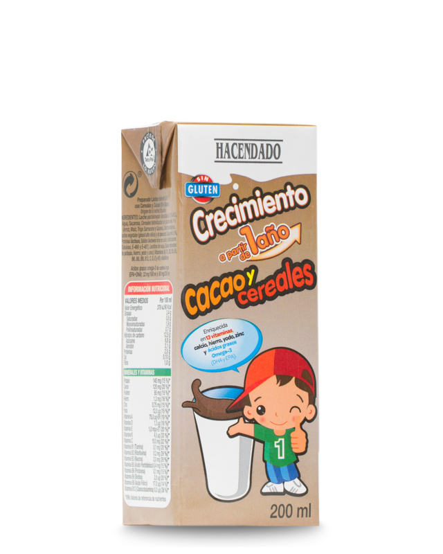 Crecimiento +1 año Cacao y Cereales