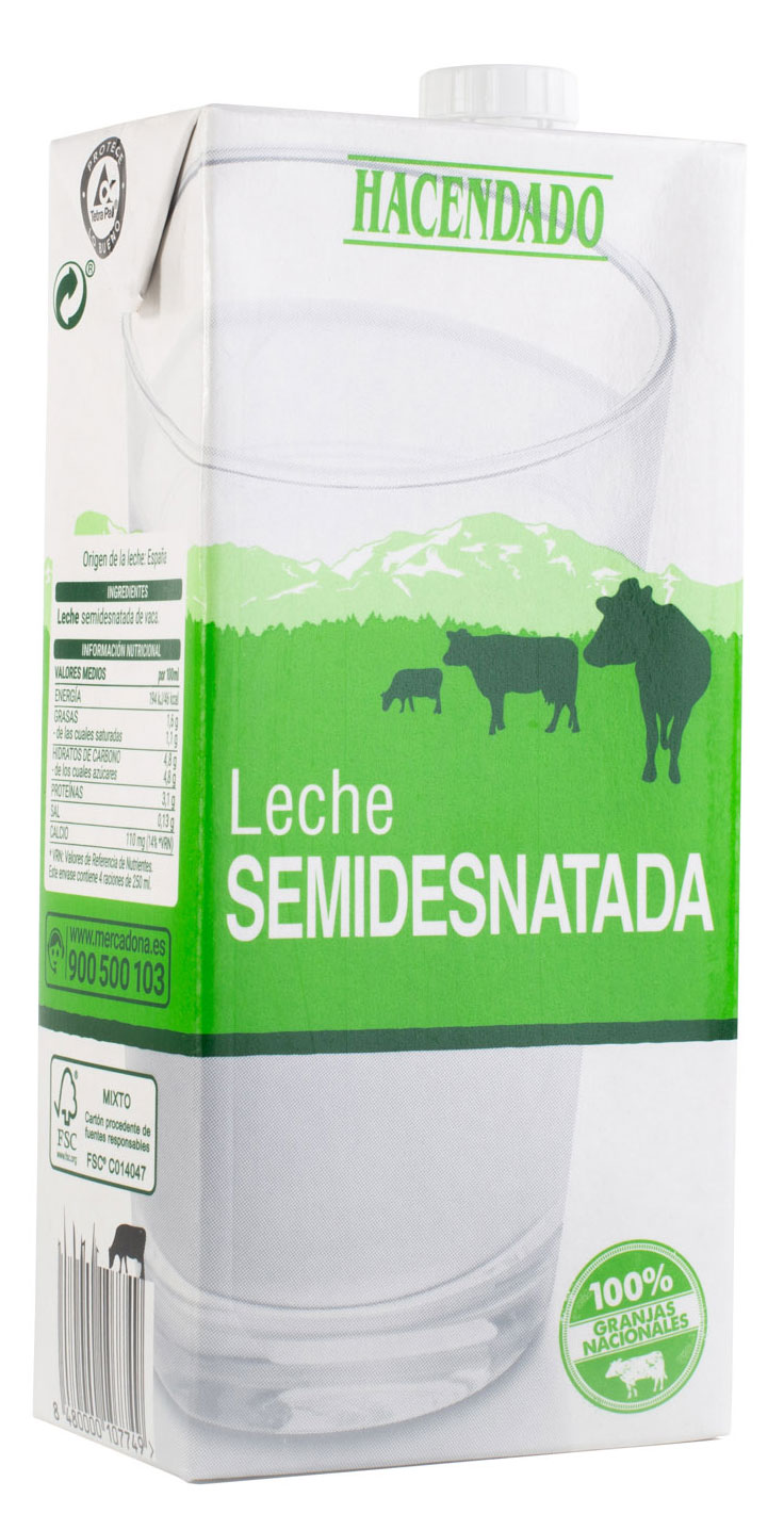 Leche semidesnatada